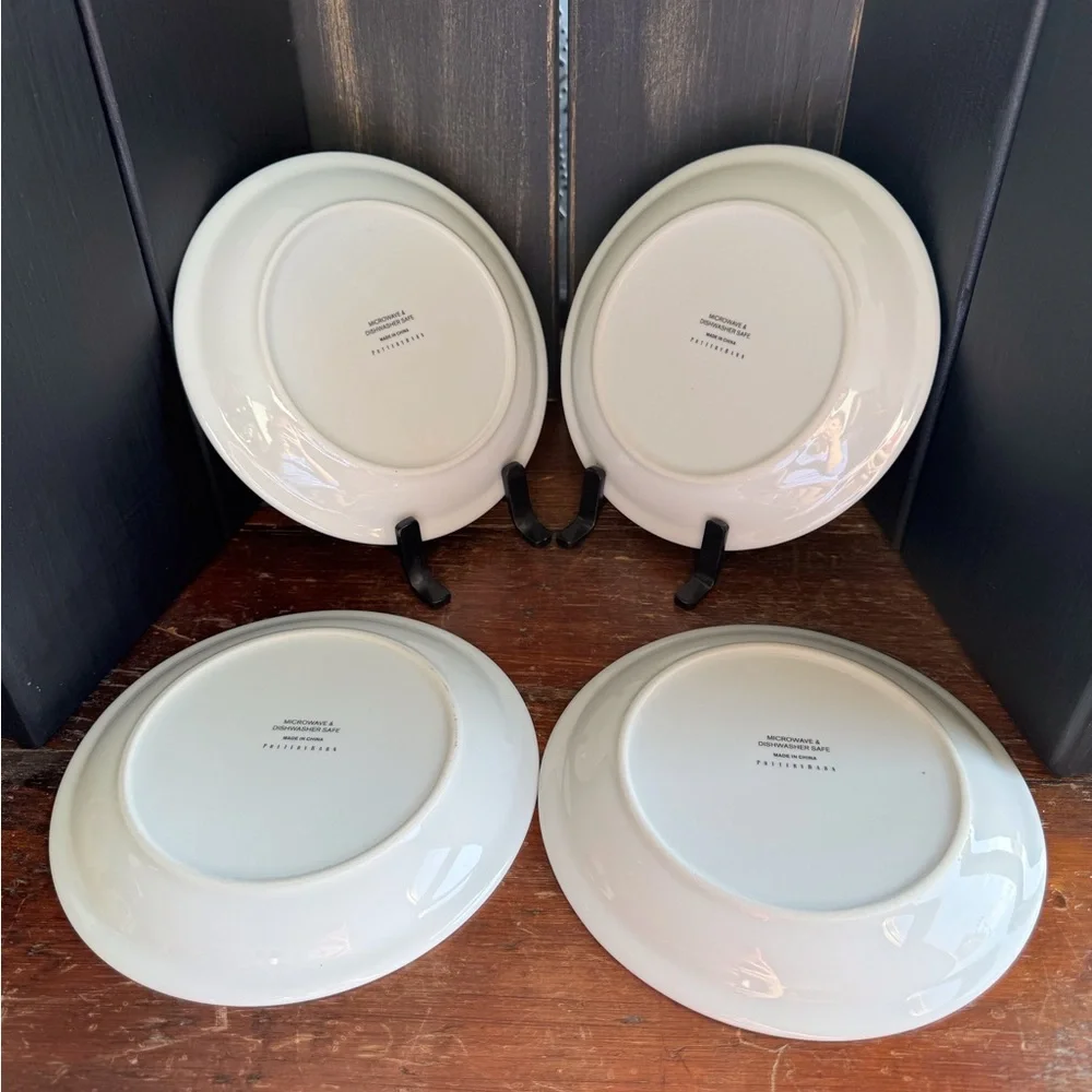 Pottery Barn Porcelain Appetizer Plates